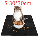 Honeycomb Cat Litter Mat – Waterproof Urine-Proof Double Layer Litter Trapper Pad, EVA Non-Slip Cat Litter Box Mat