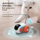 Remote Control Interactive Cat Car Toy – USB Rechargeable Smart Chasing Toy with Obstacle Avoidance