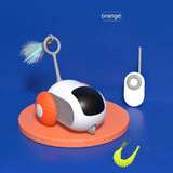 Remote Control Interactive Cat Car Toy – USB Rechargeable Smart Chasing Toy with Obstacle Avoidance