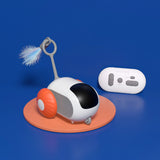 Remote Control Interactive Cat Car Toy – USB Rechargeable Smart Chasing Toy with Obstacle Avoidance