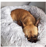 Calming Donut Pet Bed – Round Plush Anxiety-Relief Pet Bed for Small to Large Dogs & Cats, Soft Self-Warming Cozy Nest