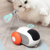Remote Control Interactive Cat Car Toy – USB Rechargeable Smart Chasing Toy with Obstacle Avoidance