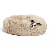 Calming Donut Pet Bed – Round Plush Anxiety-Relief Pet Bed for Small to Large Dogs & Cats, Soft Self-Warming Cozy Nest