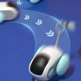 Remote Control Interactive Cat Car Toy – USB Rechargeable Smart Chasing Toy with Obstacle Avoidance