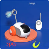 Remote Control Interactive Cat Car Toy – USB Rechargeable Smart Chasing Toy with Obstacle Avoidance