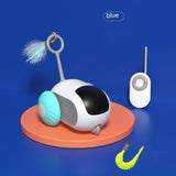 Remote Control Interactive Cat Car Toy – USB Rechargeable Smart Chasing Toy with Obstacle Avoidance