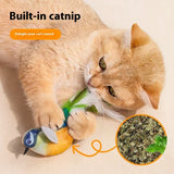 Interactive Chirping Bird Cat Toy with Smart Sensor – Realistic Plush Flying Bird Teaser for Indoor Cats