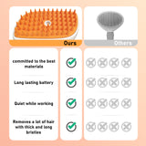 4-in-1 Steam Cat Brush – Anti-Static Shedding & Hair Removal Grooming Comb with Mist Spray, Rechargeable Steamy Brush for Cats & Dogs